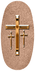 DASOV 517 CP SH BZ Copper 3 Crosses Shimmer Bronze Background